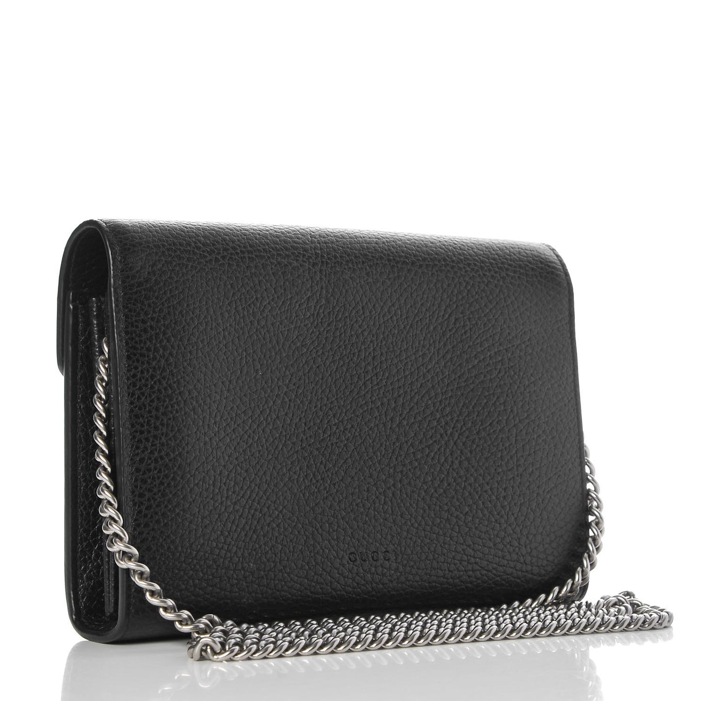 Calfskin Mini Dionysus Chain Wallet Black