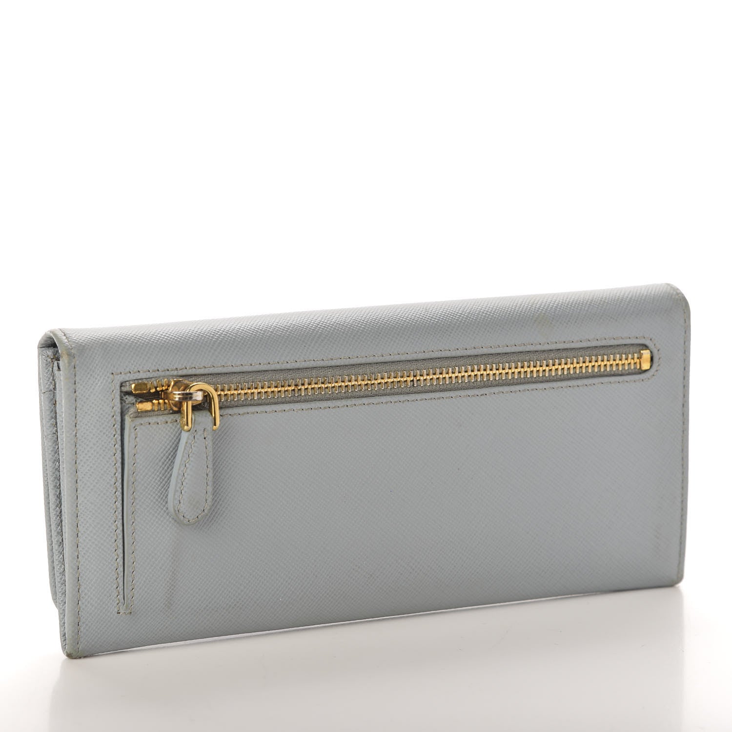 Prada Saffiano Continental Wallet Lago 3 of 8