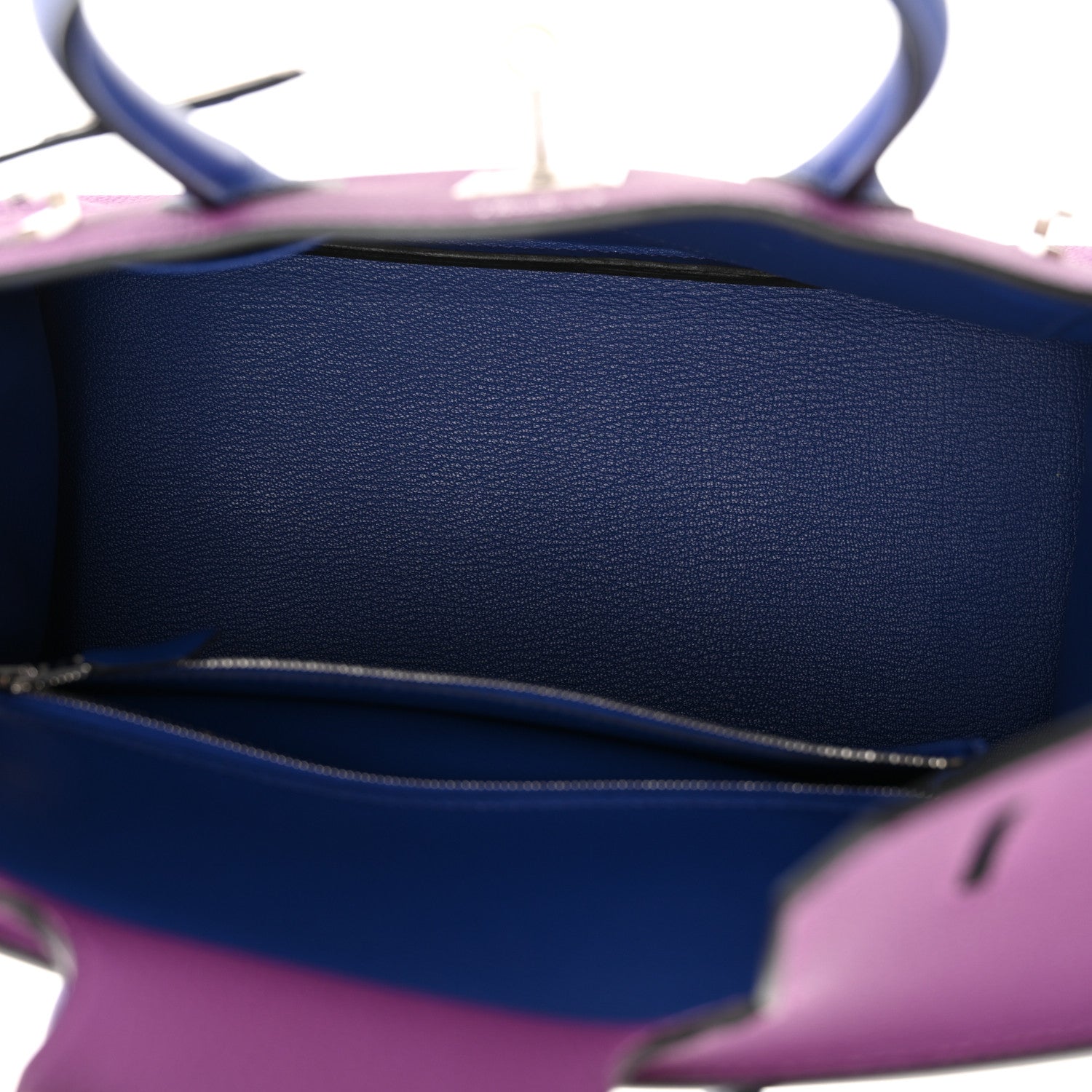 Hermes Togo Horseshoe Birkin 30 Anemone Blue Electrique 5 of 13