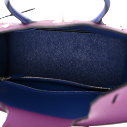 Hermes Togo Horseshoe Birkin 30 Anemone Blue Electrique 5 of 13