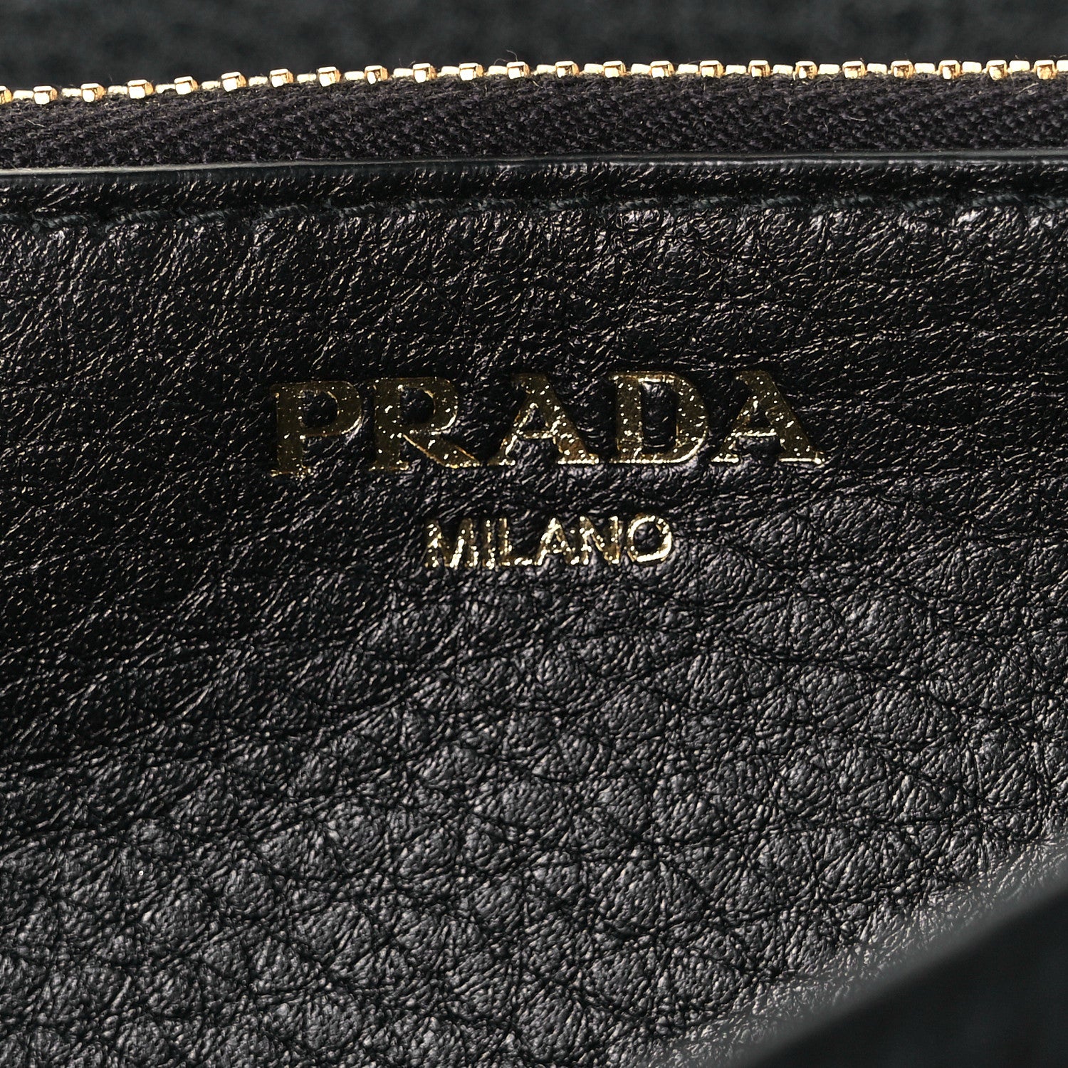 Prada Vitello Daino Continental Flap Wallet Black 7 of 10