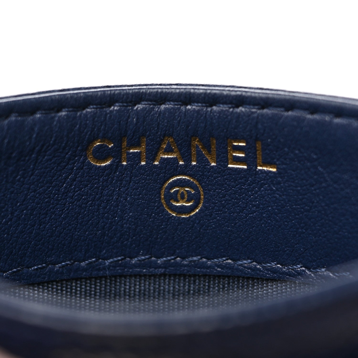 Chanel Caviar Quilted Boy Card Holder Blue 6 of 8