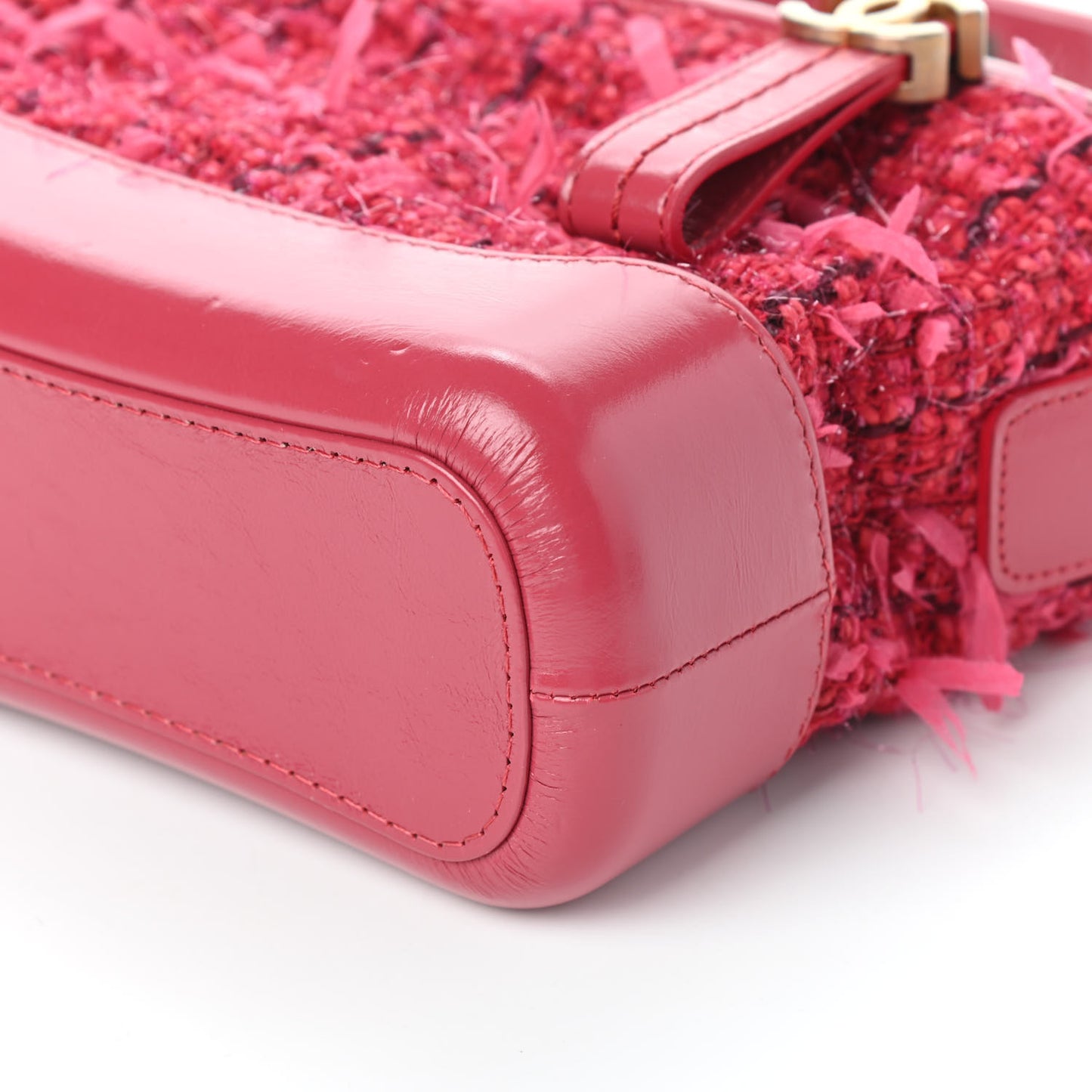 Tweed Calfskin Small Gabrielle Hobo Pink