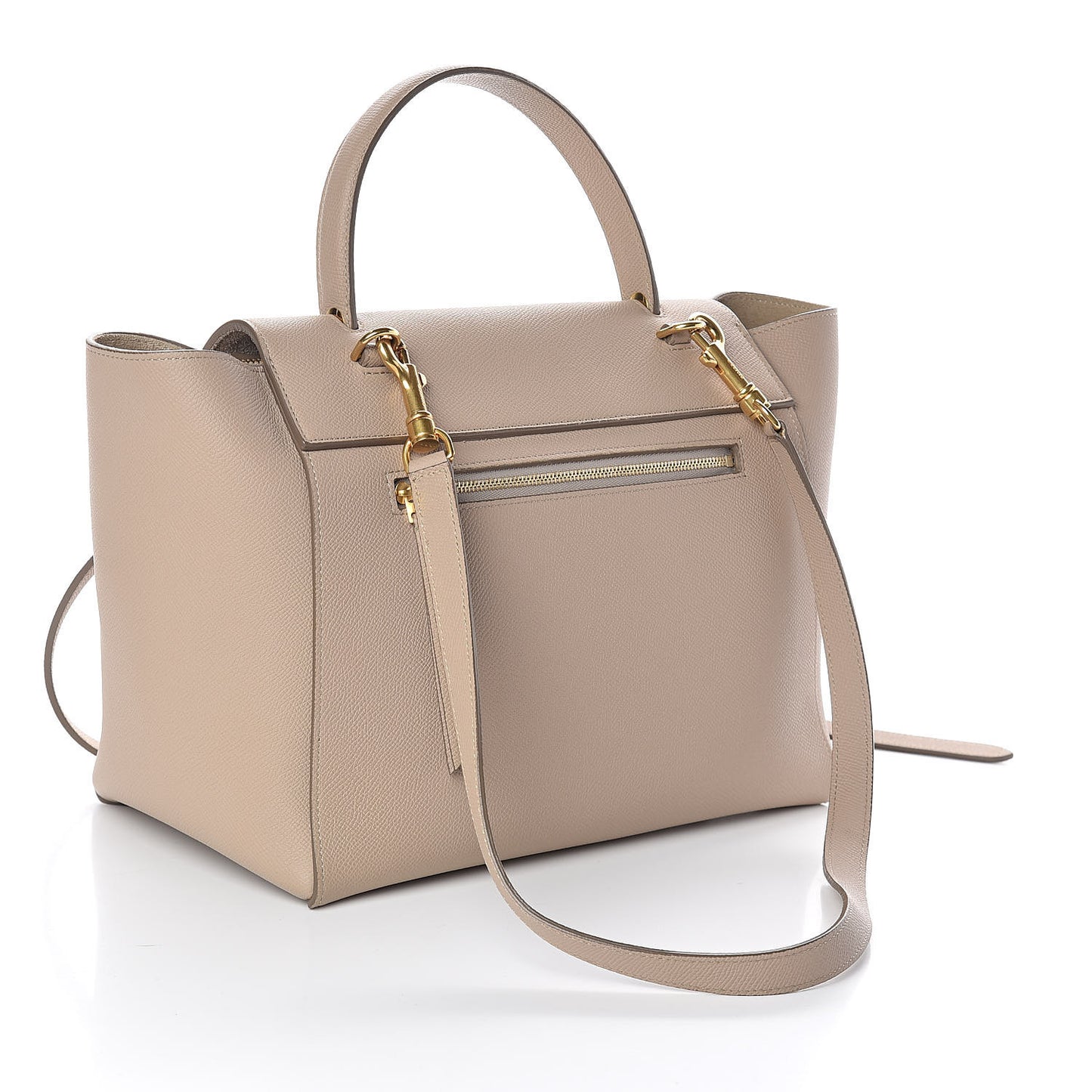 Grained Calfskin Mini Belt Bag Light Taupe