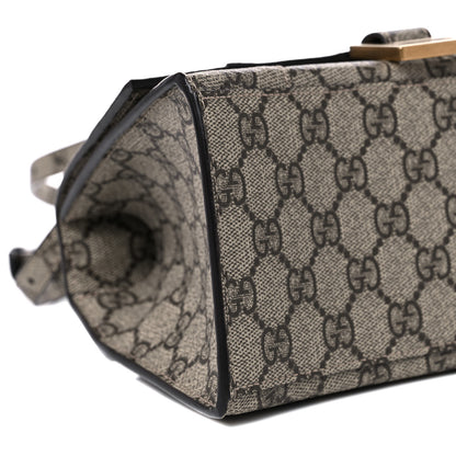 Balenciaga X GUCCI GG Supreme Monogram Small Hourglass Top Handle Bag Beige Ebony 7 of 8