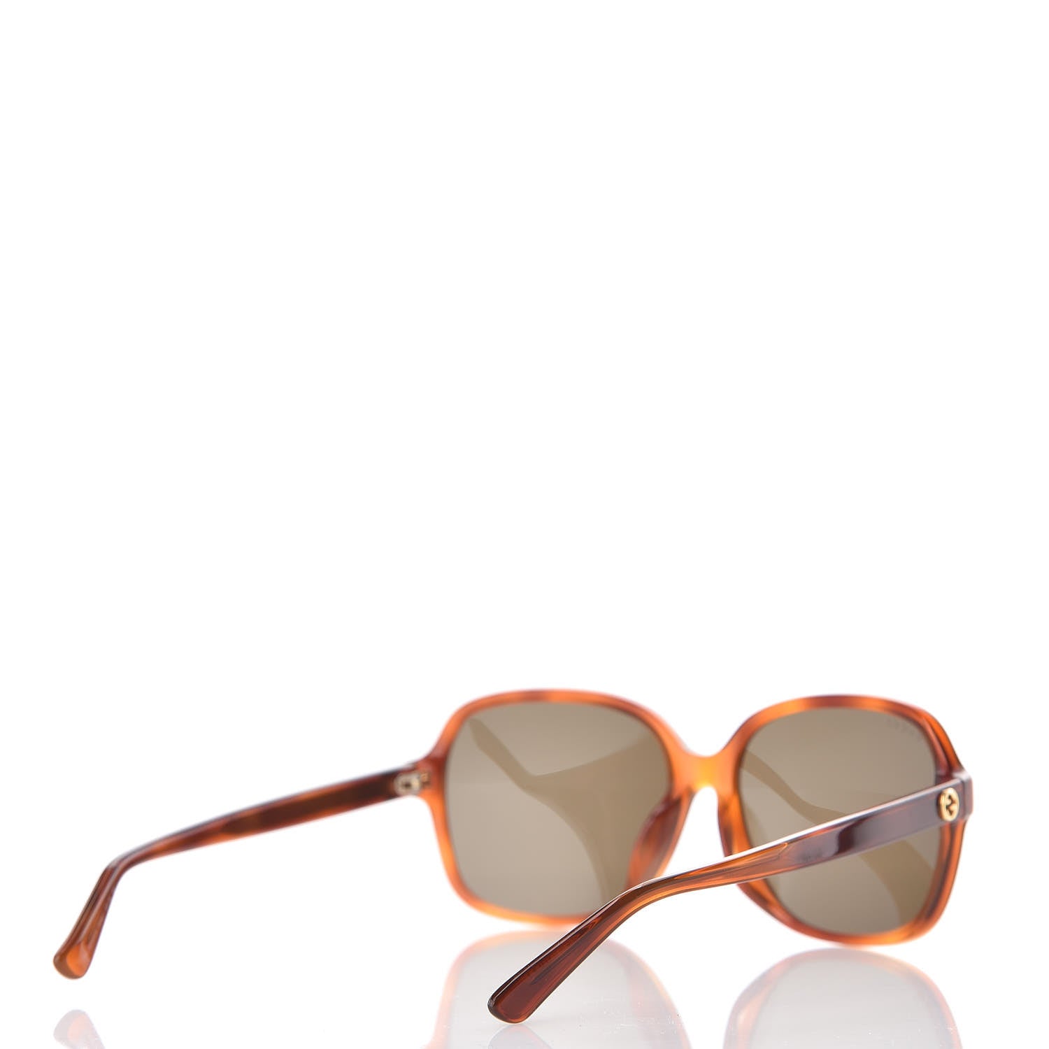 Gucci Acetate Square Frame Sunglasses GG 3834/F/S Tortoise 4 of 7