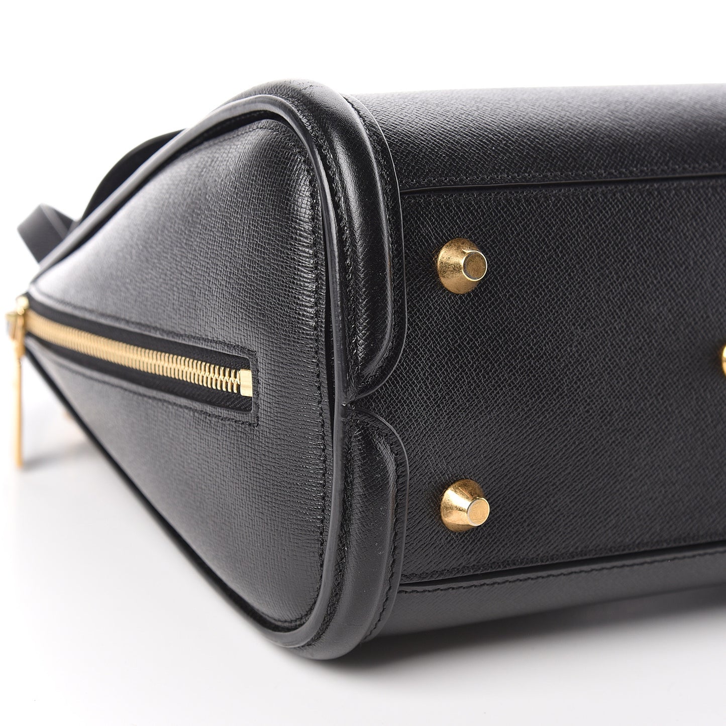 Grained Calfskin Large Heroine Black