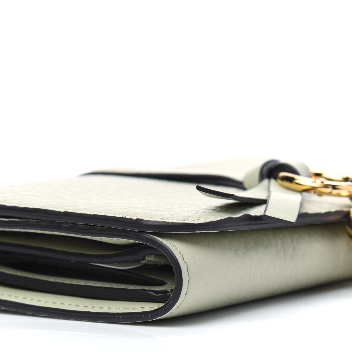 Chloe Calfskin Alphabet Compact Wallet Light Eucalyptus 11 of 16
