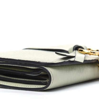 Chloe Calfskin Alphabet Compact Wallet Light Eucalyptus 11 of 16