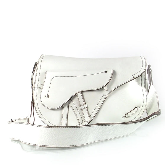 Leather Saddle Messenger Bag