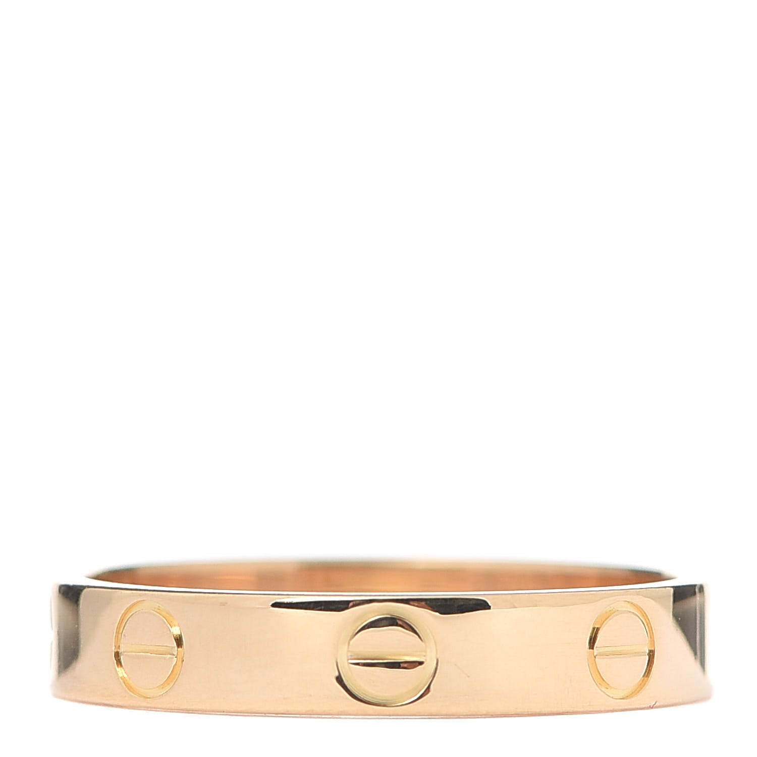 Cartier 18K Yellow Gold 3.5mm LOVE Wedding Band Ring 55 7.25 1 of 5