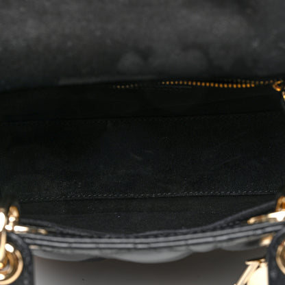 Christian Dior Lambskin Cannage Small My ABCDior Lady Dior Black 5 of 9