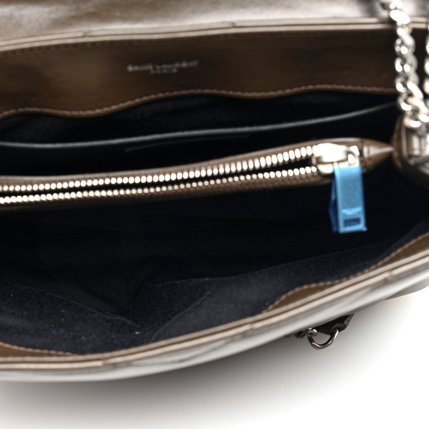 Saint Laurent Calfskin Y Quilted Monogram Small Loulou Chain Satchel Taupe 5 of 9