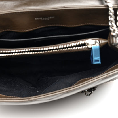 Saint Laurent Calfskin Y Quilted Monogram Small Loulou Chain Satchel Taupe 5 of 9