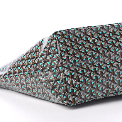 Goyard Goyardine Saint Louis Claire Voie GM Black Blue 7 of 8
