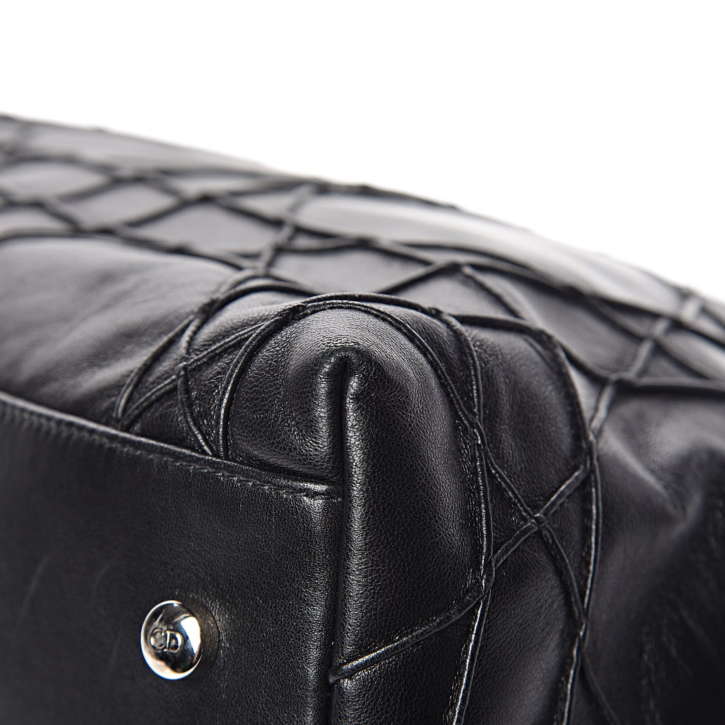 Lambskin Cannage Large Granville Tote Black