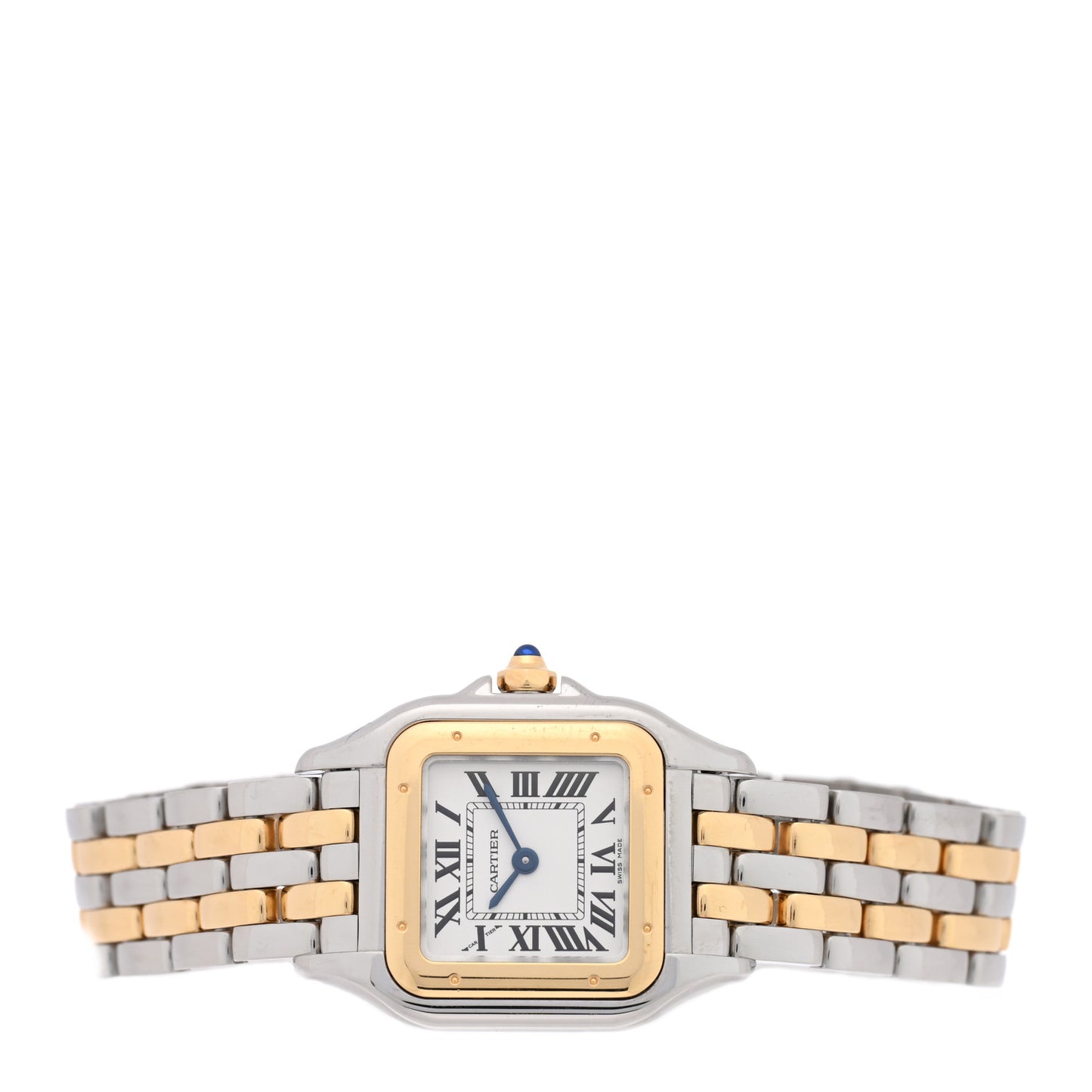 Stainless Steel 18K Yellow Gold 22mm Panthere Quartz Watch