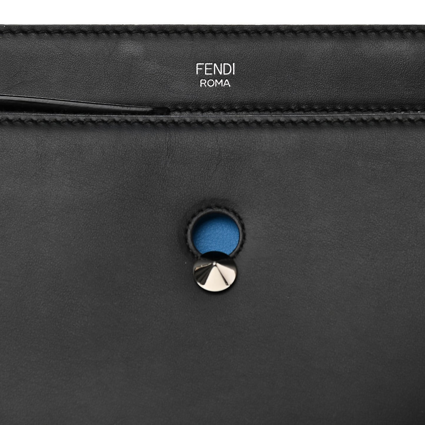 Vitello Baltico Dolce DotCom Satchel Black Blue Royal
