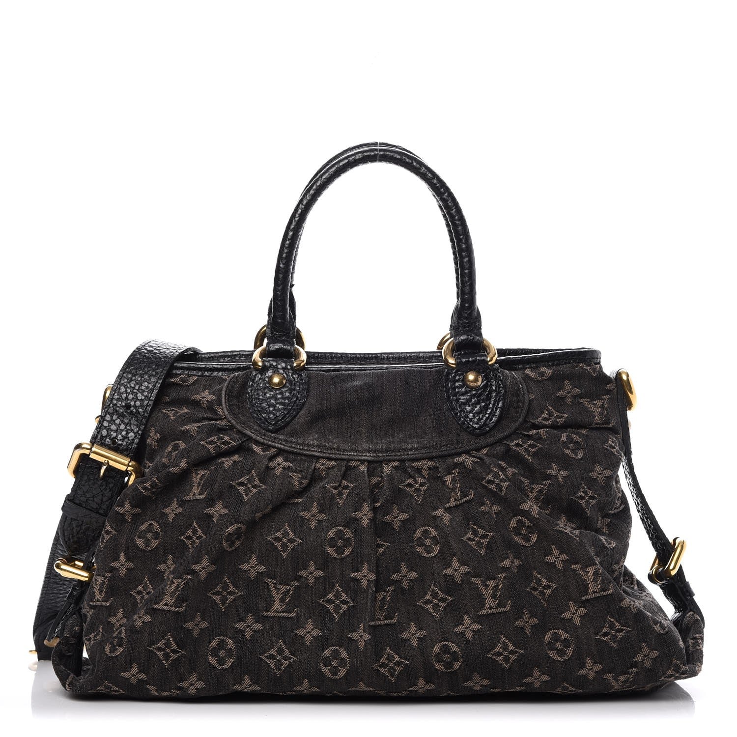 Louis Vuitton Denim Neo Cabby MM Black 1 of 10
