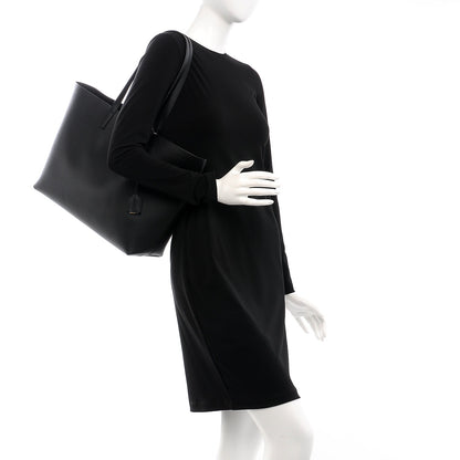 Saint Laurent Calfskin Large Shopping Tote Black 2 of 9