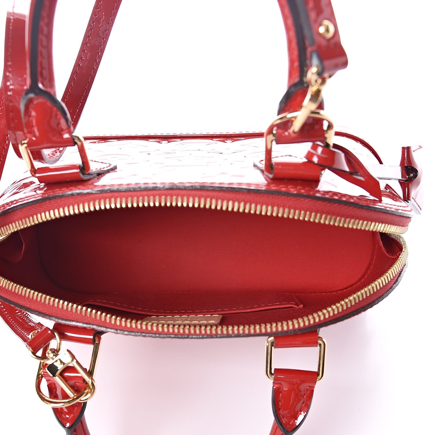 Louis Vuitton Vernis Alma BB Cherry 5 of 9