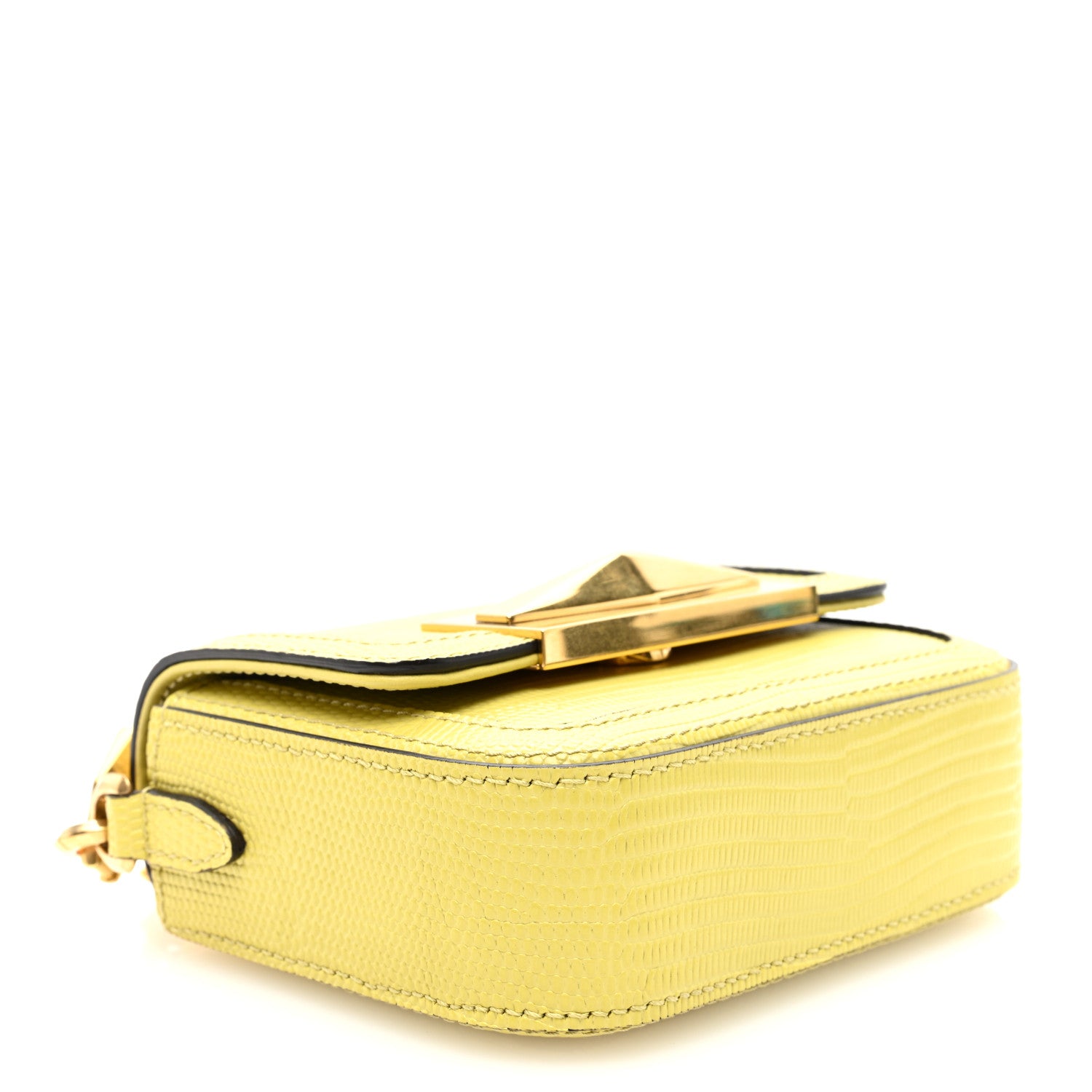 Jimmy Choo Lizard Embossed Mini Bag Yellow 4 of 9