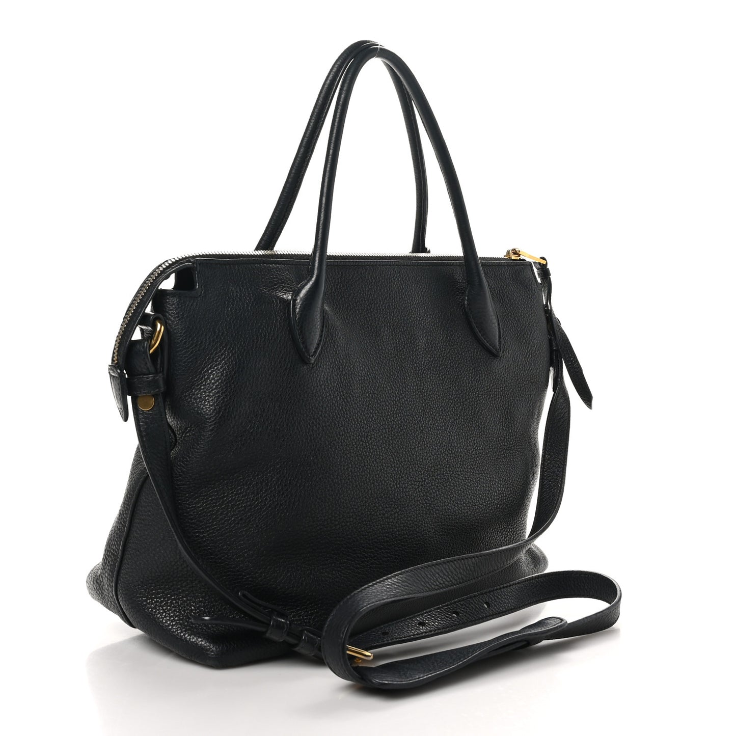 Vitello Daino Tote Black
