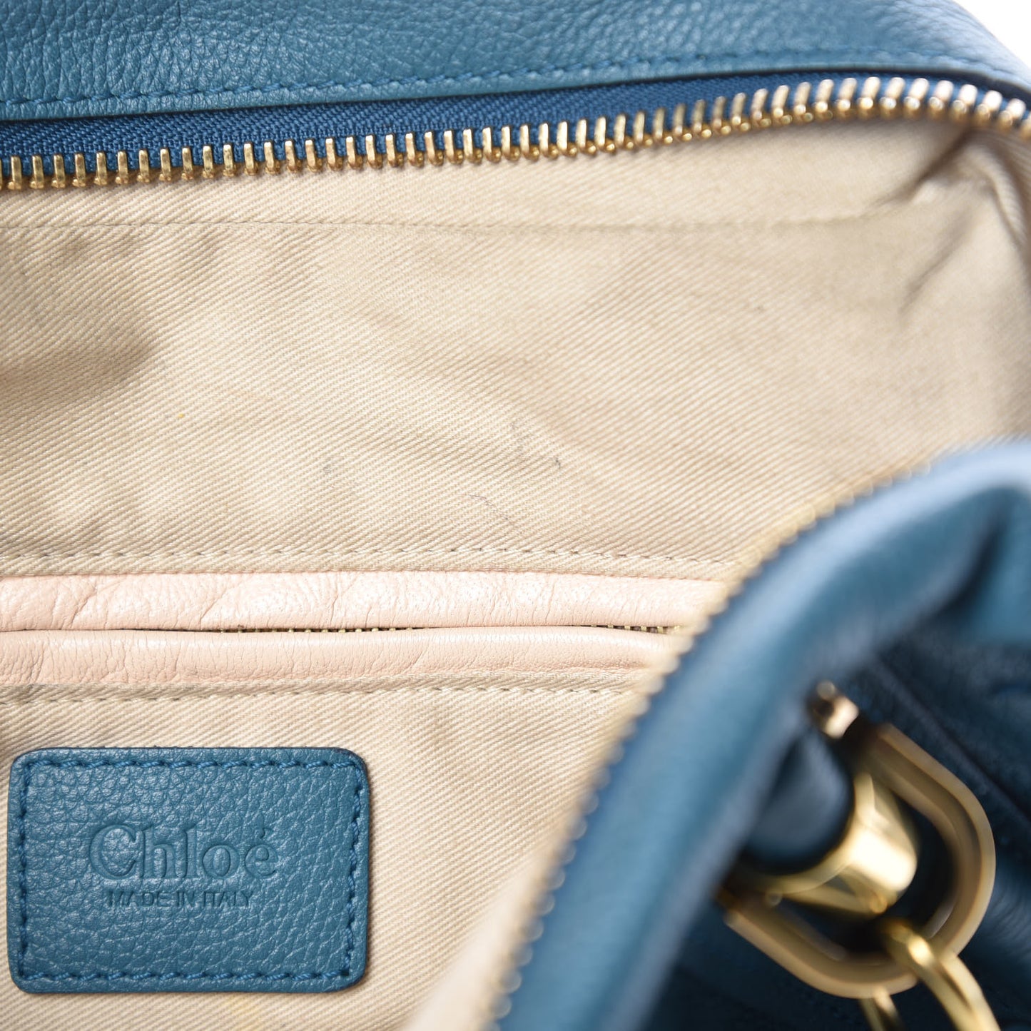 Calfskin Medium Paraty Peacock Blue