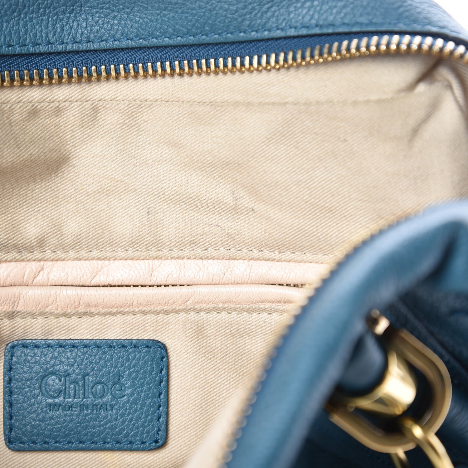 Chloe Calfskin Medium Paraty Peacock Blue 13 of 17