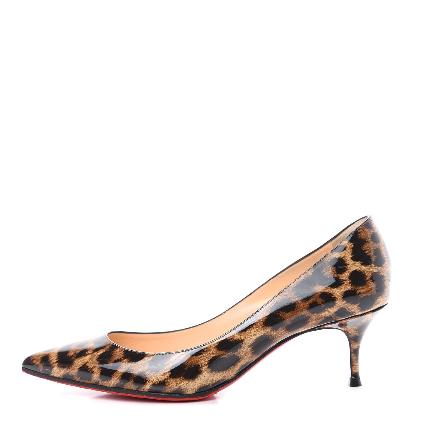 Patent Leopardino Pigalle Follies 55 Pumps 37 Brown