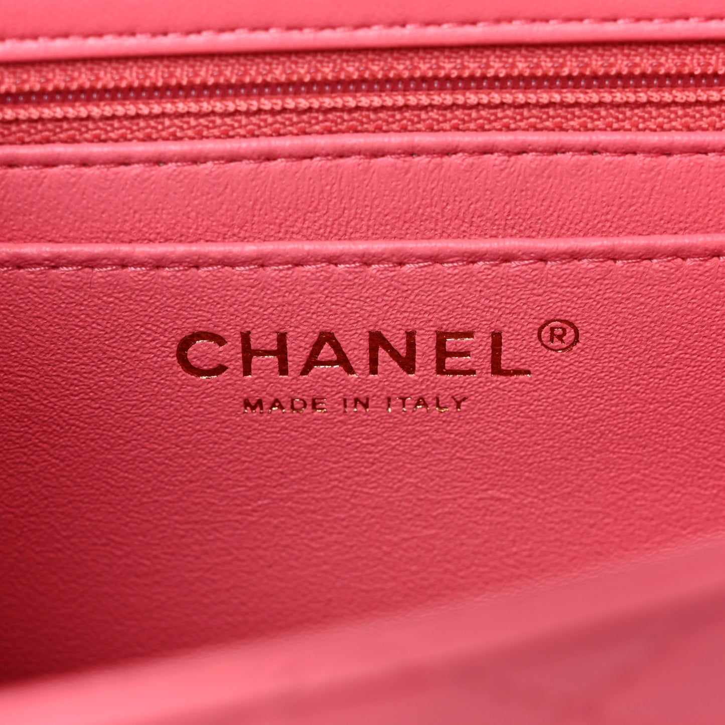 Lambskin Quilted Mini Square Flap Pink