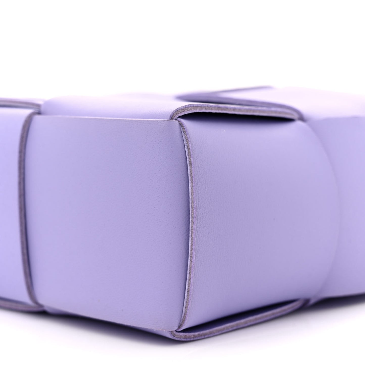 Lambskin Maxi Intrecciato North South Cassette Tote Wisteria