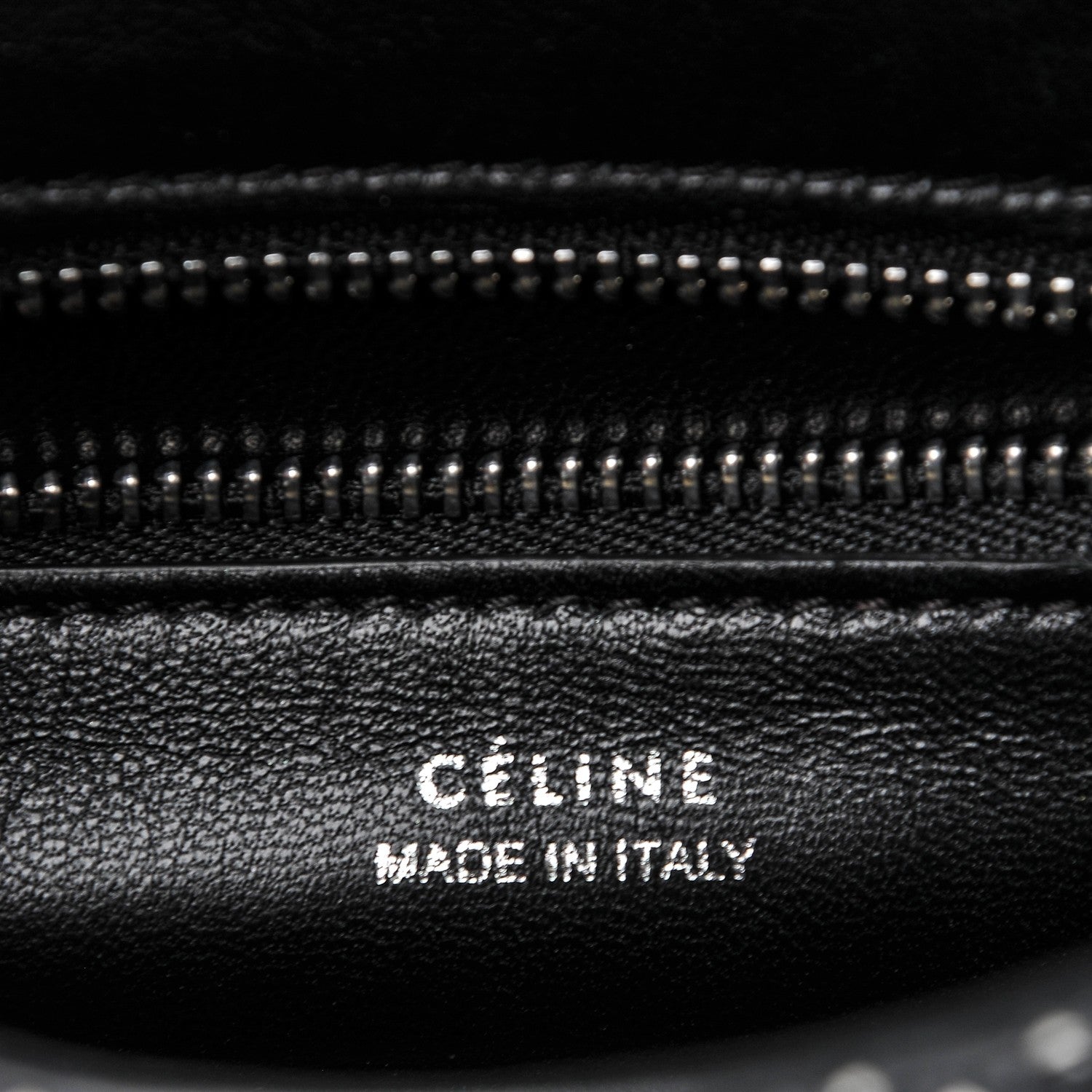 Celine Polka Dot Watersnake Small Trotteur Black White 6 of 7