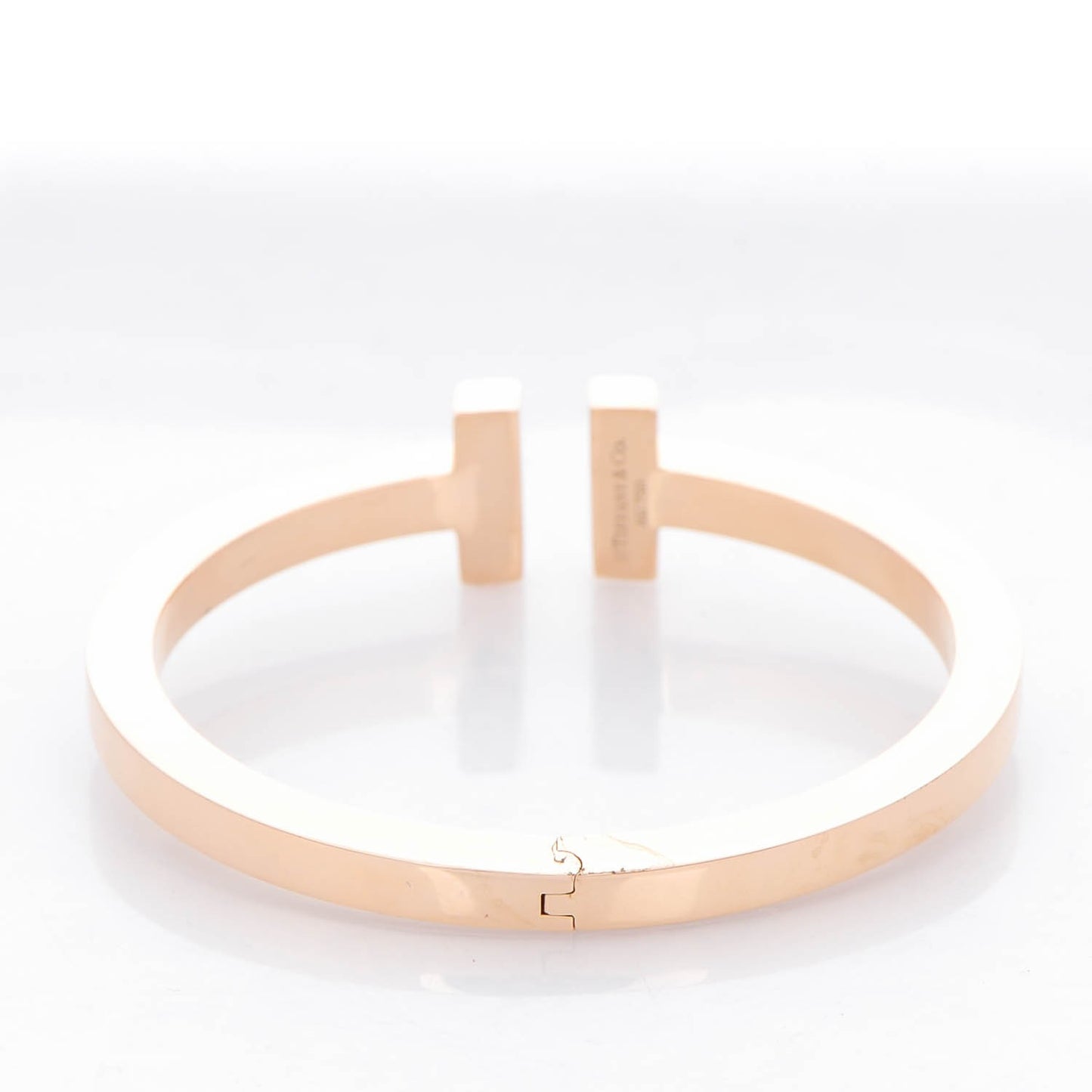 18K Rose Gold T Square Bracelet