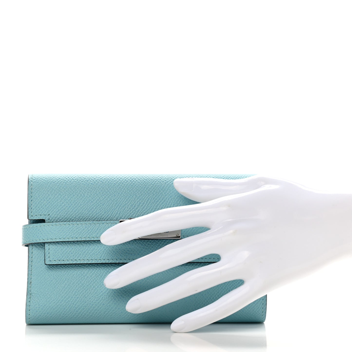 Epsom Medium Kelly Wallet Bleu Atoll