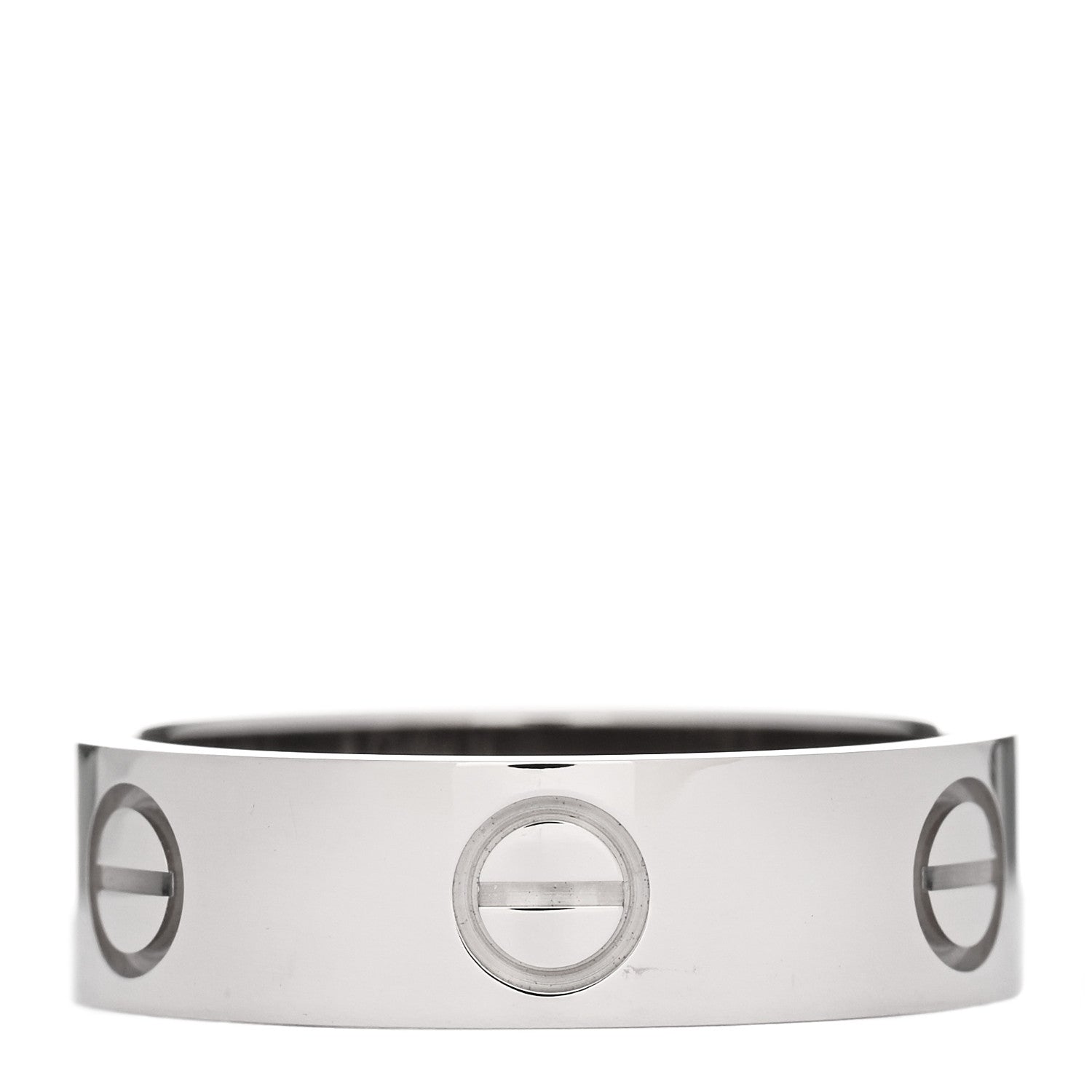 Cartier 18K White Gold 5.5mm LOVE Ring 54 6.75 3 of 5