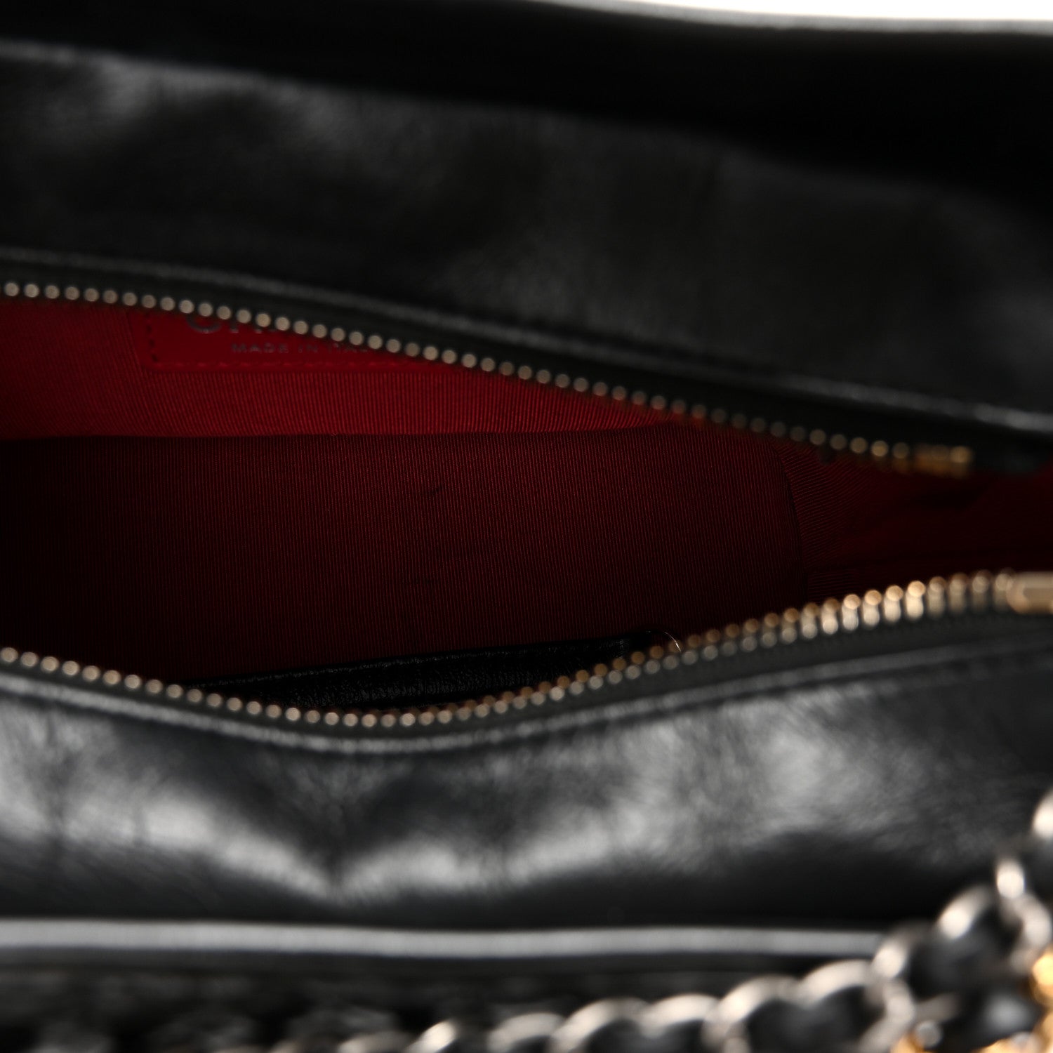 Chanel Aged Calfskin Quilted Small Gabrielle Hobo Black 5 of 12