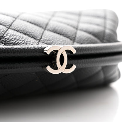 Chanel Caviar Quilted Timeless Clutch Black 8 of 9
