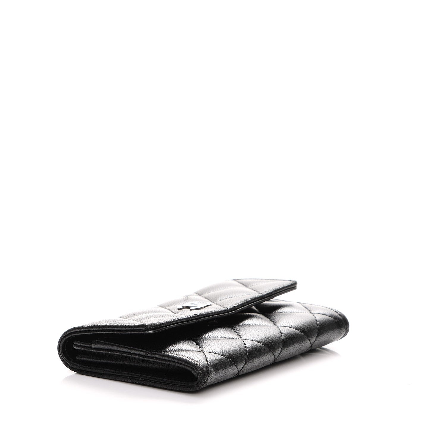Chanel Lambskin Quilted Flap Card Holder Black 4 of 9