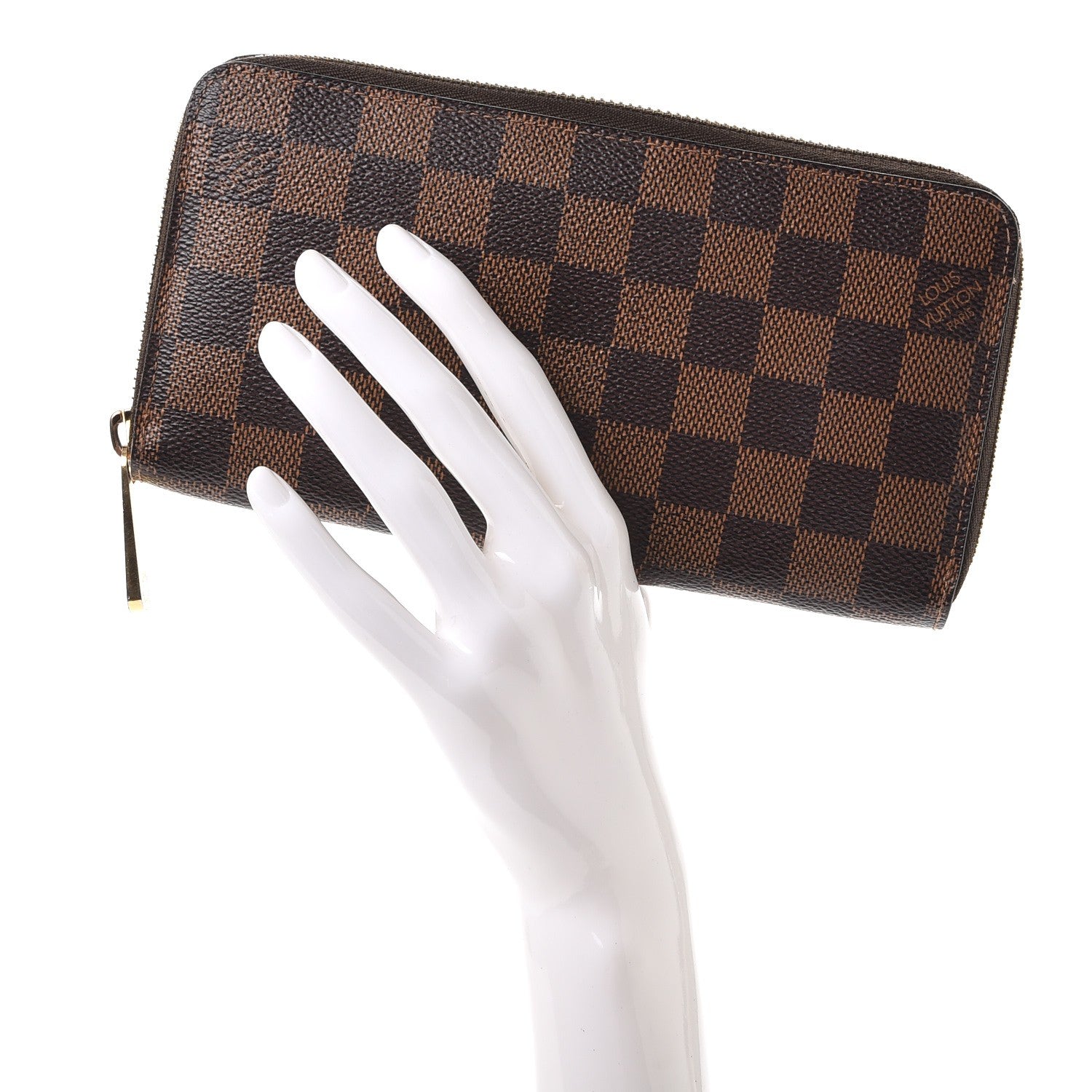Louis Vuitton Damier Ebene Zippy Wallet 2 of 7