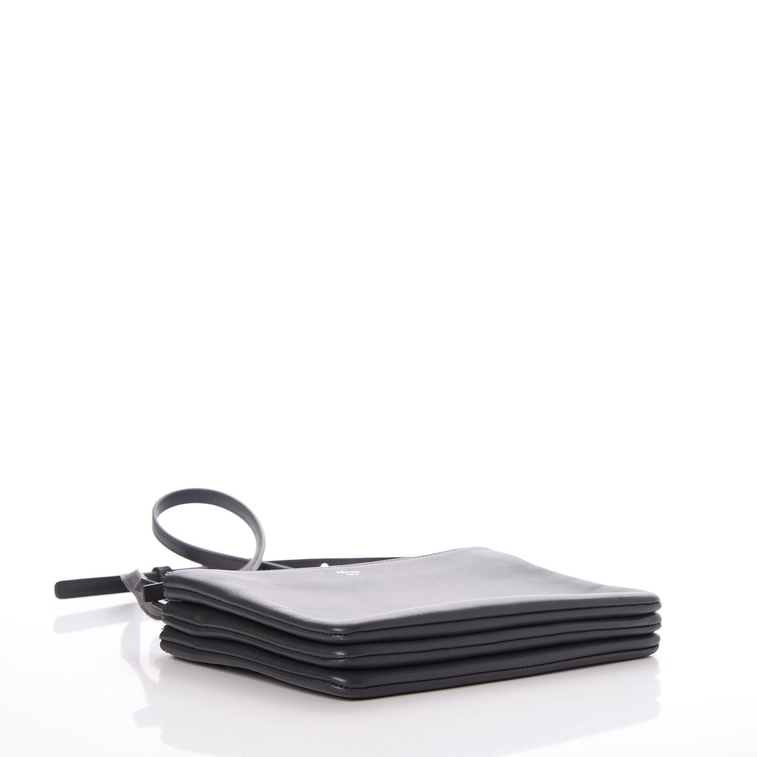 Celine Lambskin Small Trio Crossbody Bag Anthracite 4 of 9