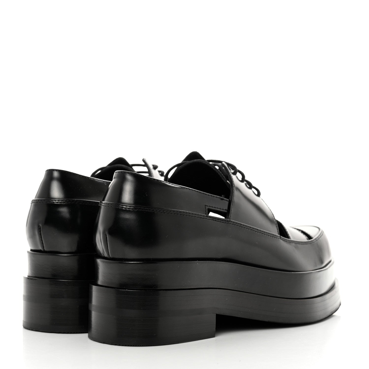 Hermes Glossed Calfskin Galilee Loafers 39 Black 4 of 9