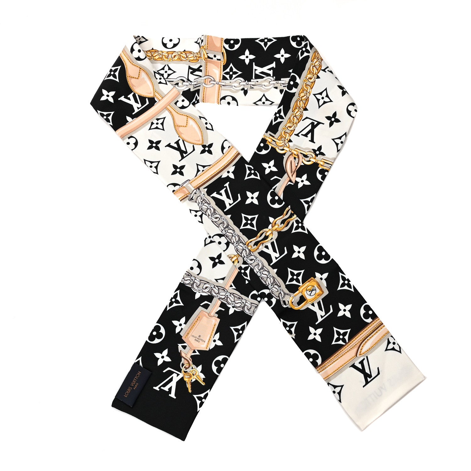 Louis Vuitton Silk Monogram Confidential Bandeau Black 1 of 3
