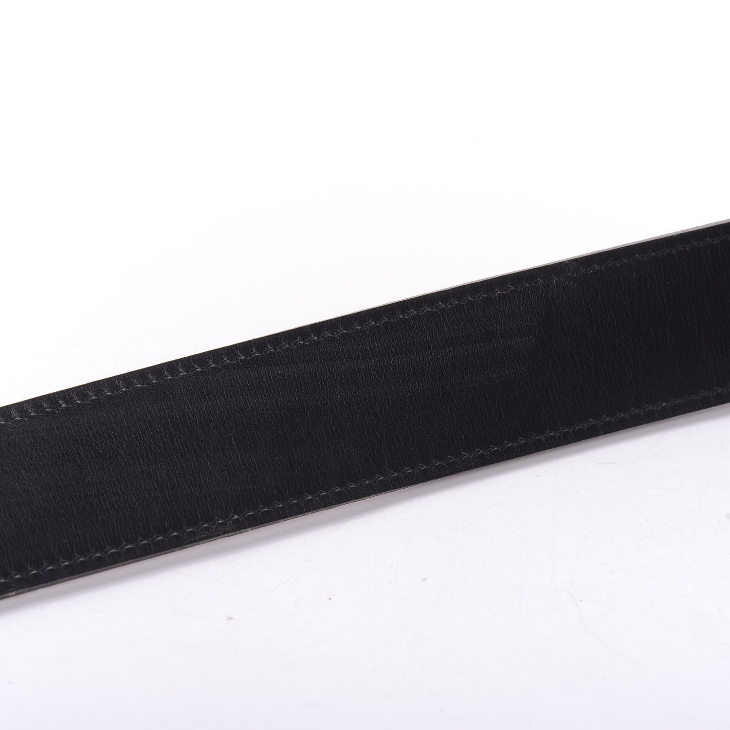 Hermes Box Togo Strie 32mm H Belt 85 Black Gold 10 of 12