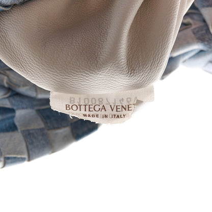 Bottega Veneta Nappa Denim Effect Intrecciato Teen Jodie Hobo Denim 8 of 11