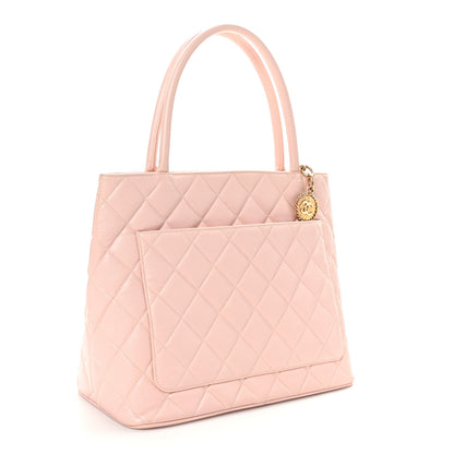 Chanel Caviar Quilted Medallion Tote Light Pink 2 of 10