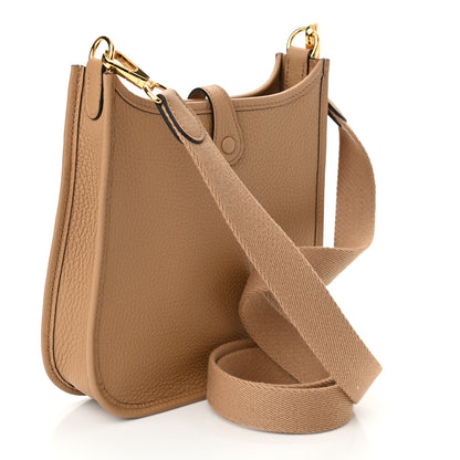 Hermes Taurillon Clemence Amazone Evelyne TPM Chai 3 of 11