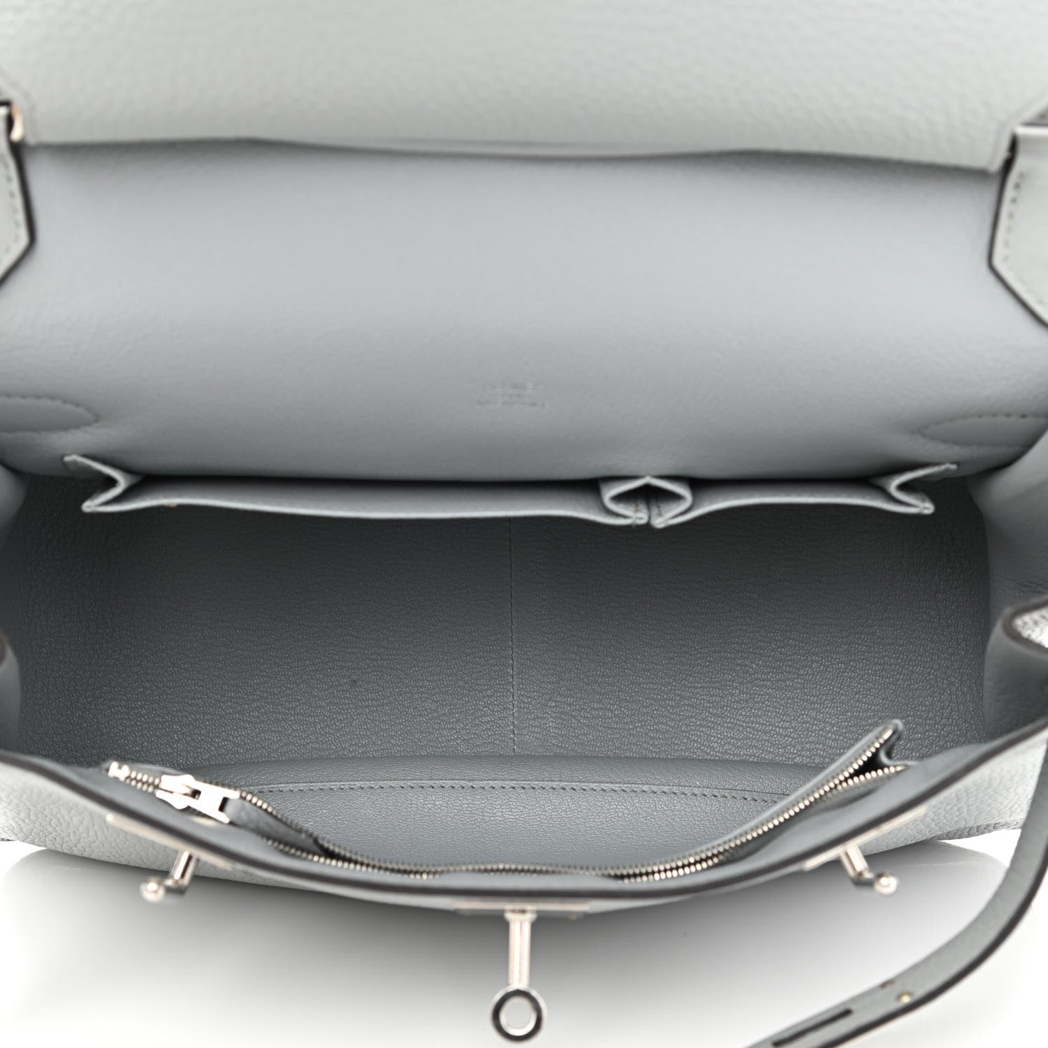 Hermes Taurillon Clemence Jypsiere 31 Gris Mouette 5 of 10