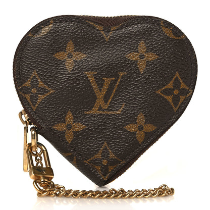 Louis Vuitton Monogram Leopard Coeur Heart Coin Purse Blanc Corail 1 of 7