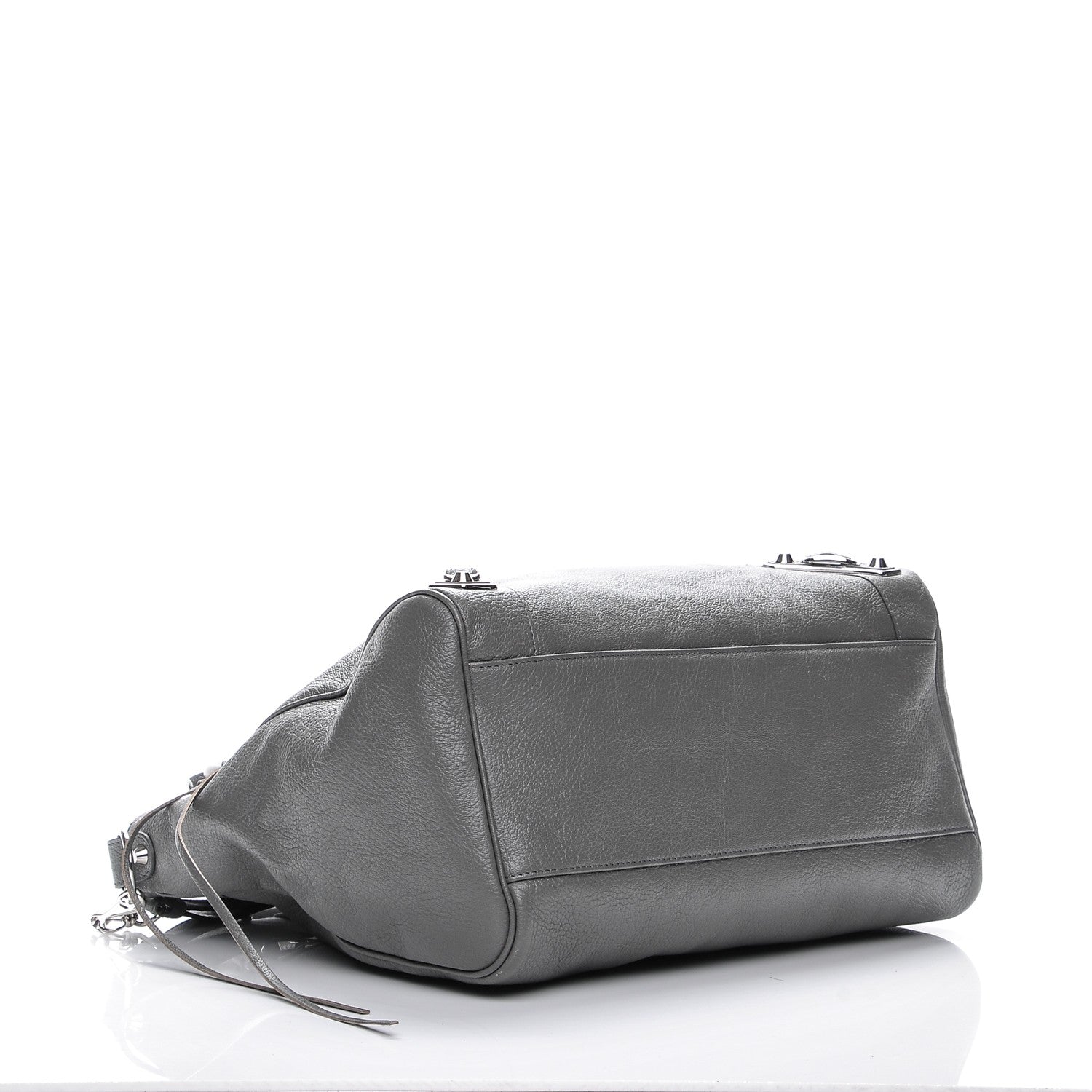 Balenciaga Chevre Silver Metallic Edge Hardware Velo Gris Acier 4 of 7